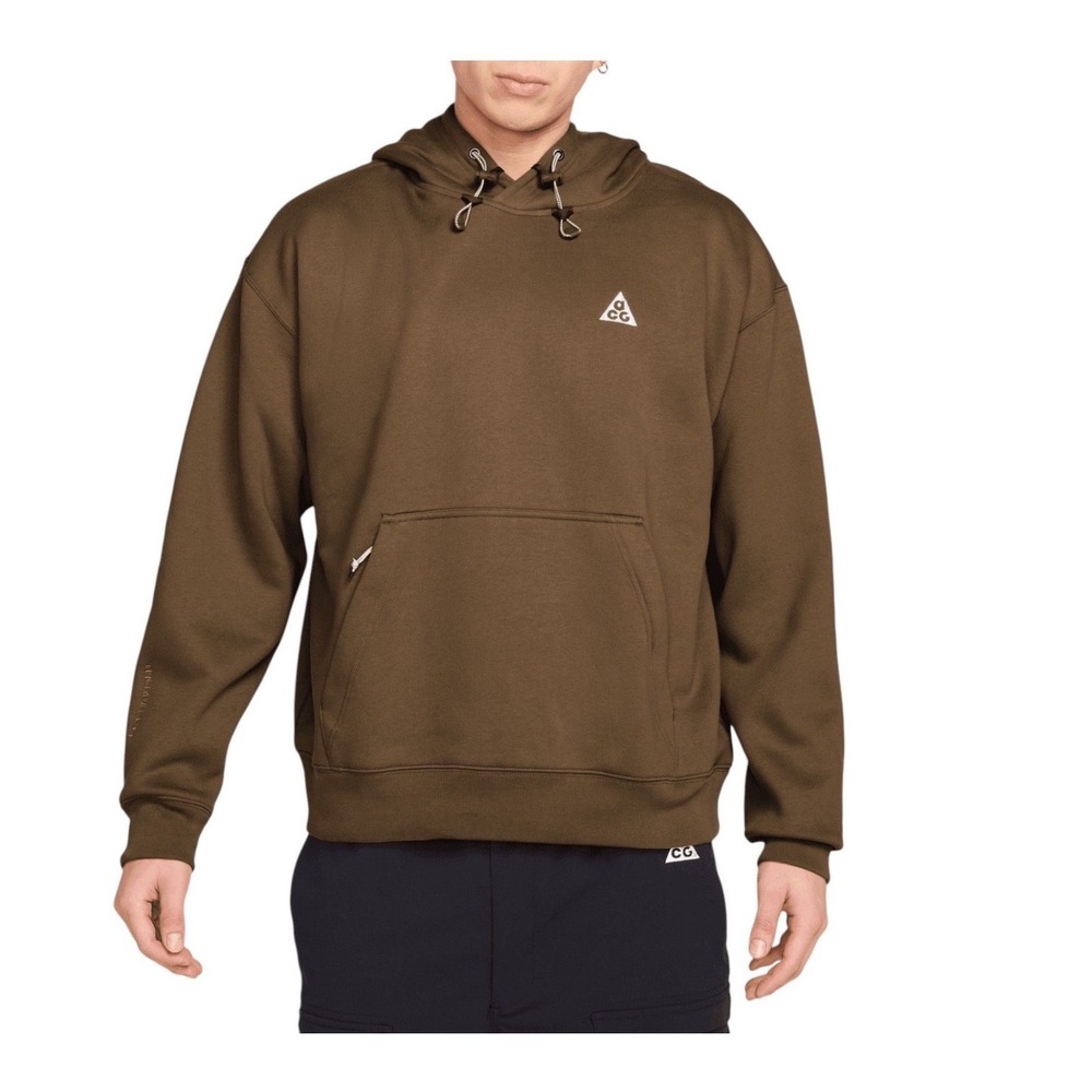 Nike‎ ACG Therma-FIT Tuff Fleece Hoodie Hazel Rush Brown DH3087-242 Mens S